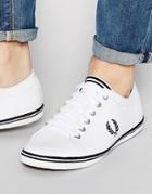 Fred Perry Kingston Leather Plimsolls - White