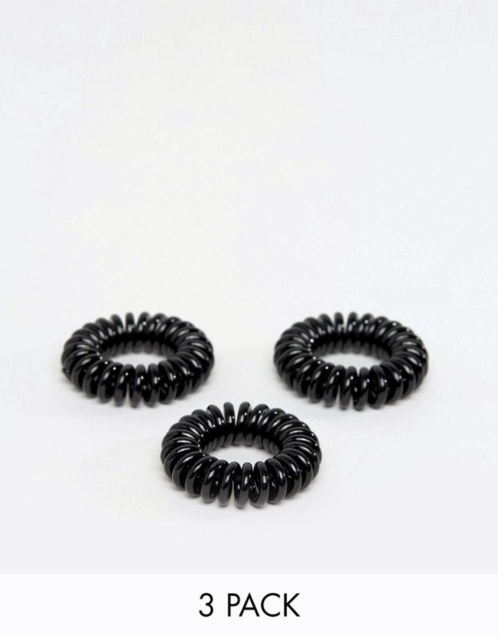 Invisibobble 3-pack Original Hair Ties - Black-no Color