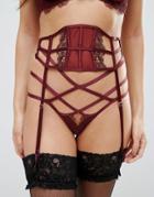 Hunkemoller Hilary Suspender Belt - Red