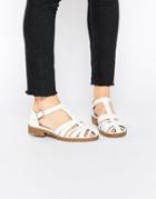 Asos Mansion Flat Shoes - White