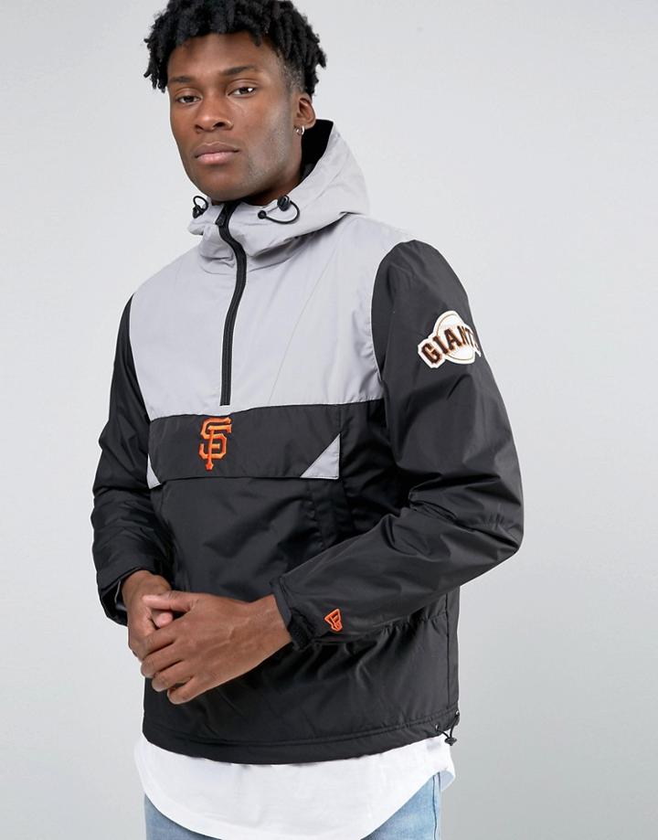 New Era Giants Overhead Jacket - Black