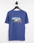 Columbia Pine Trails Back Print T-shirt In Blue-blues