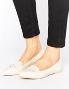 Lost Ink Nude Point Loafers - Beige
