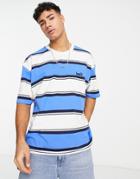 Levi's Oversized T-shirt With Pocket And Logo In Blue Stripe