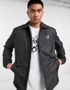 Blood Brother Popper Coach Jacket In Black