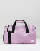 Spiral Lilac Glitter Duffle Gym Carryall - Purple