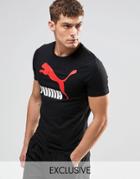 Puma Vintage T-shirt In Muscle Fit Exclusive To Asos - Black