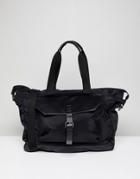 Stradivarius Carryall In Black - Black
