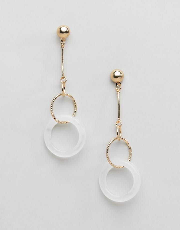 Ashiana Drop Hoop Earrings - Gold
