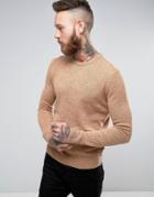 Farah Sweater In Lambswool - Brown