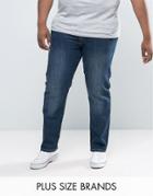 Duke Plus Jeans In Tapered Fit In Blue - Blue