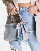 Steve Madden Reese Crossbody Bag With Scarf In Pale Blue