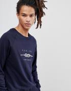 Parlez Sweat With Embroidered Rope Logo In Navy - Navy