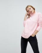 B.young High Neck Sweater - Pink