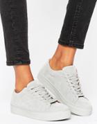 Selected Femme Donna New Suede Sneaker - Gray
