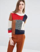 Vanessa Bruno Athe Knitted Sweater With Patchwork - Multi