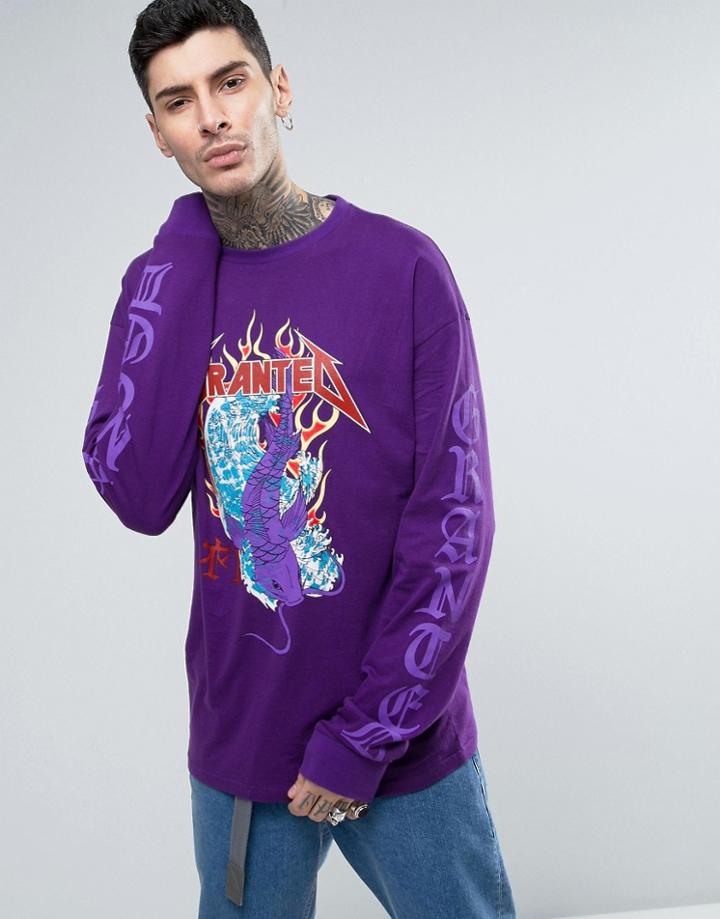Granted Super Long Sleeve Tee - Purple