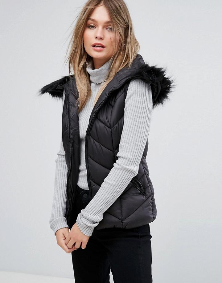 New Look Padded Vest - Black