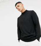 Noak Regular Fit High Neck Sweater In Black - Black