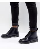 Dr Martens Emmeline Refined Lace Up Leather Boot - Black