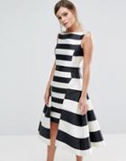 Coast Kady Dramatic Stripe Dress - Multi
