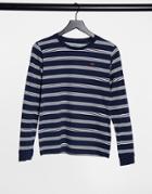 Lee Striped Long Sleeve T-shirt In Navy