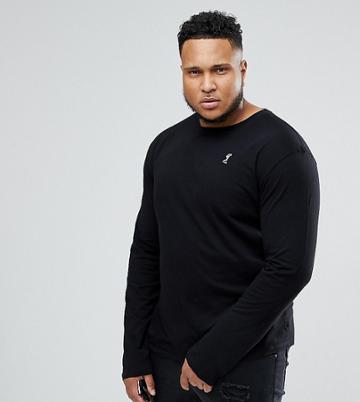 Religion Plus Jersey Long Sleeve Top - Black