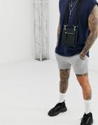 Asos Design Jersey Skinny Shorts In Shorter Length In Gray Marl