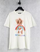 Reclaimed Vintage Inspired Unisex Licenced Mariah T-shirt-white