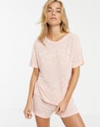 New Look Tropical Pyjama Short Set In Pink
