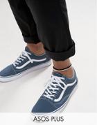 Asos Plus 2 Pack Faux Suede Anklet In Black And White - Multi