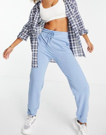 Stradivarius Sweatpants In Blue-blues