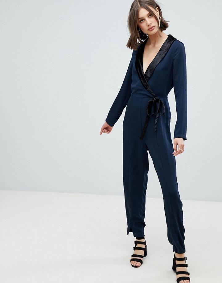 Vero Moda Tux Jumpsuit - Navy