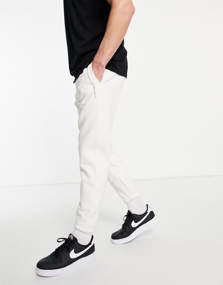 Pull & Bear Sweatpants In Off White