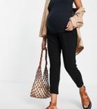 Asos Design Maternity Ultimate Peg Pants In Black