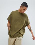 Asos Design Extreme Oversized T-shirt In Green - Green