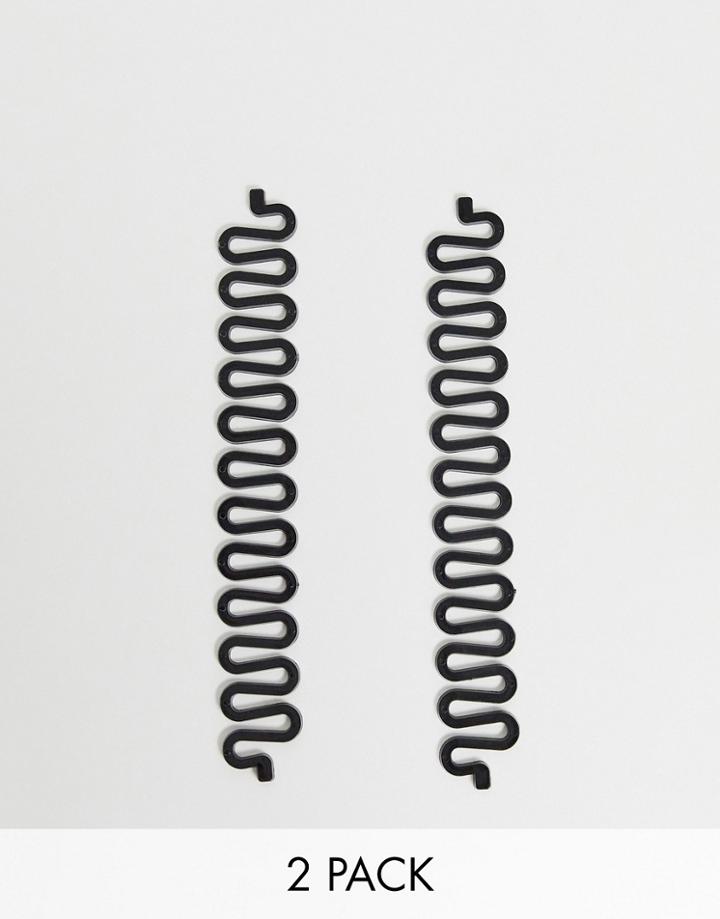 Asos Design Pack Of 2 Festival Braid Hair Tools - Black