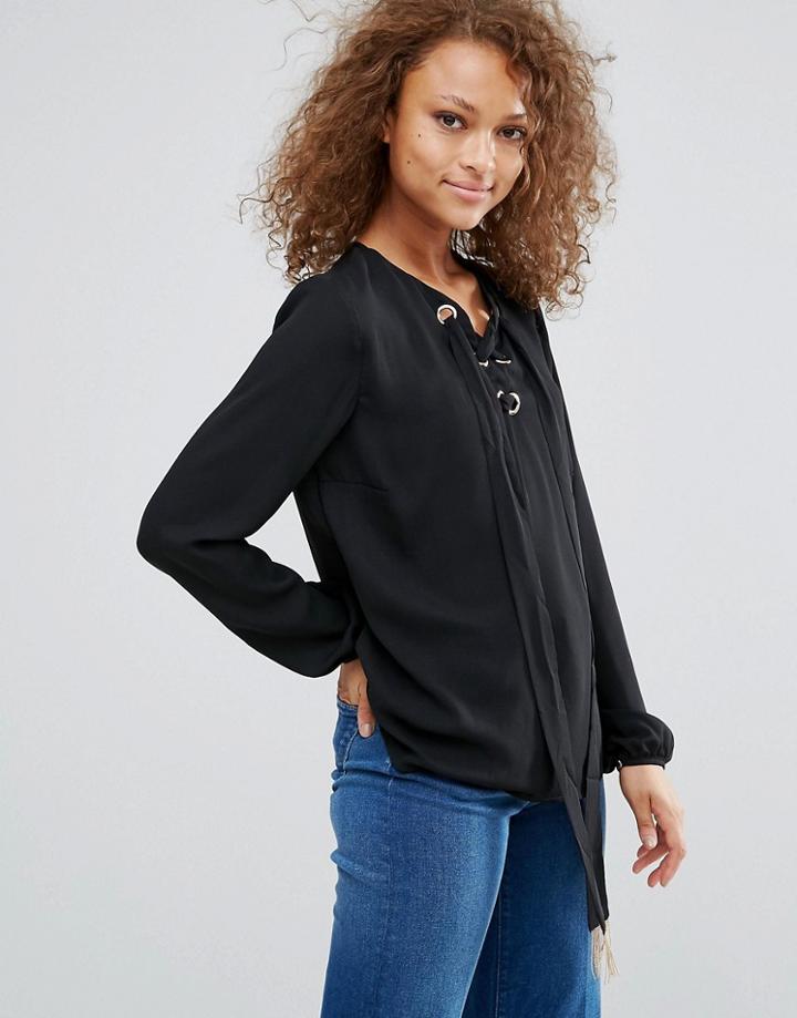 Oeuvre Pussybow Blouse - Black