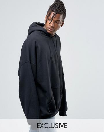 Reclaimed Vintage Super Oversized Hoodie - Black