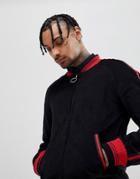 Sixth June Logo Bomber In Black Cord - Black
