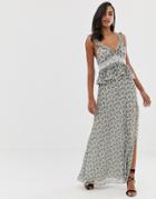 The Jetset Diaries Dazed And Confused Ruffle Maxi Dress - Multi