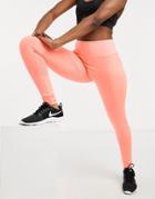 I Saw It First Basic Active Leggings In Peach-pink