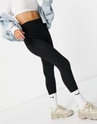 Asos Design Legging With High Waist In Black