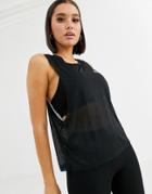Asos 4505 Icon Burn Out Crop Tank-black