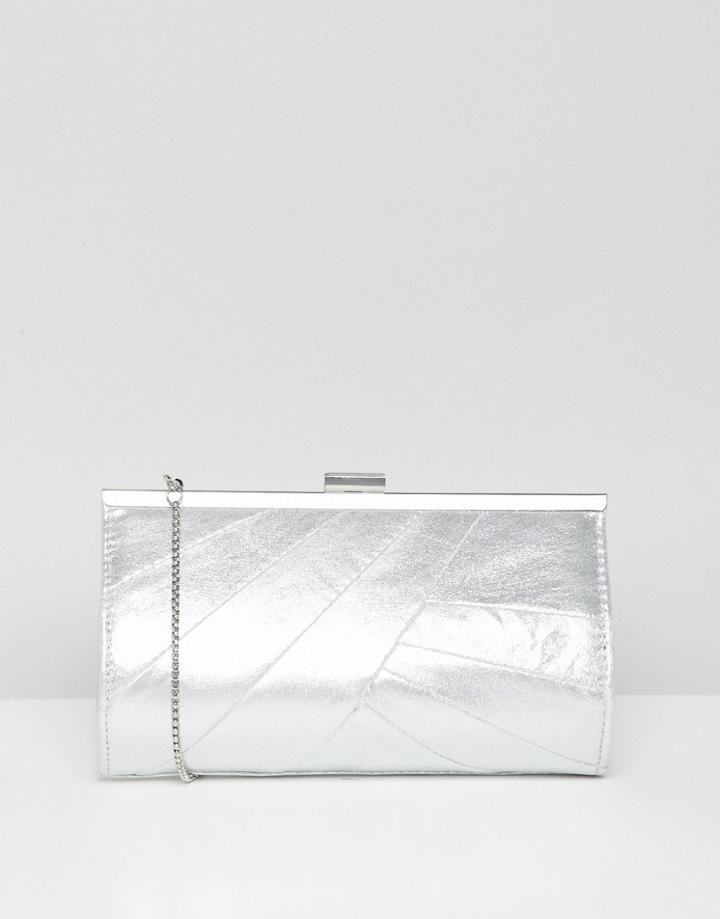 Coast Charis Shine Clutch Bag - Silver
