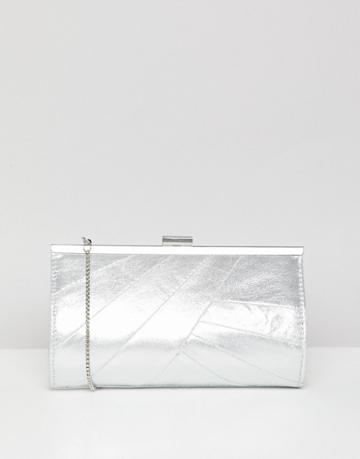 Coast Charis Shine Clutch Bag - Silver