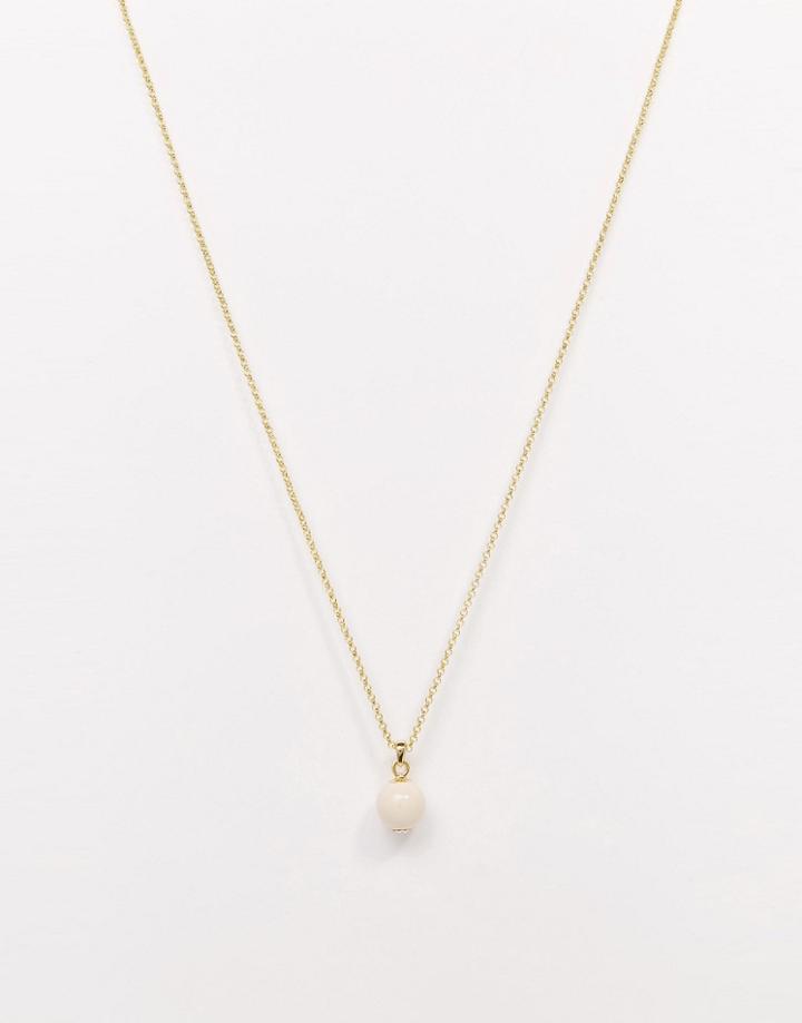 Ted Baker Pink Edelyn Enamel Ball Pendant Necklace - Nude Pink