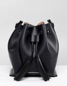 Aldo Roundlake Tassel Bucket Bag - Black