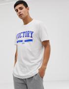New Look T-shirt With Victory Print In White - White