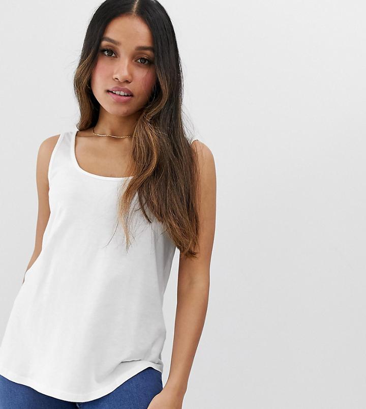 Asos Design Petite Ultimate Tank In White
